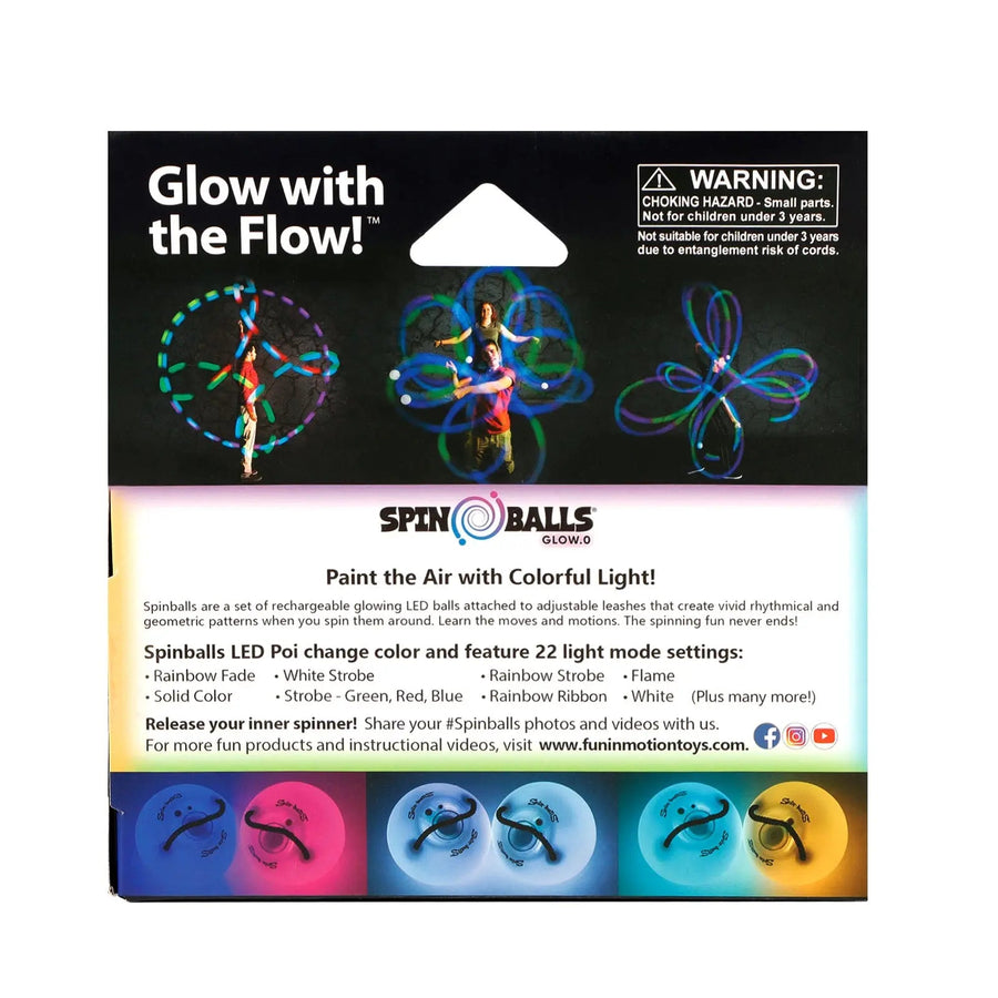 Glow. 0 LED Rechargeable Poi Set - Fun Pick