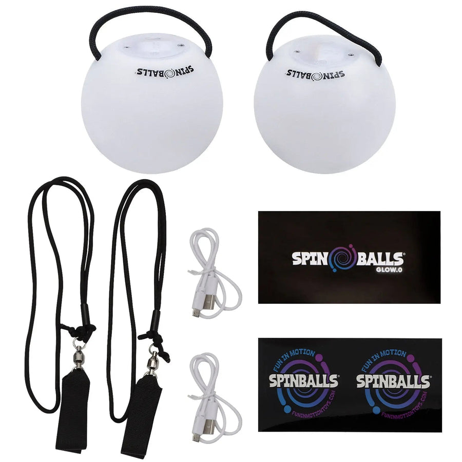Glow. 0 LED Rechargeable Poi Set - Happy Play