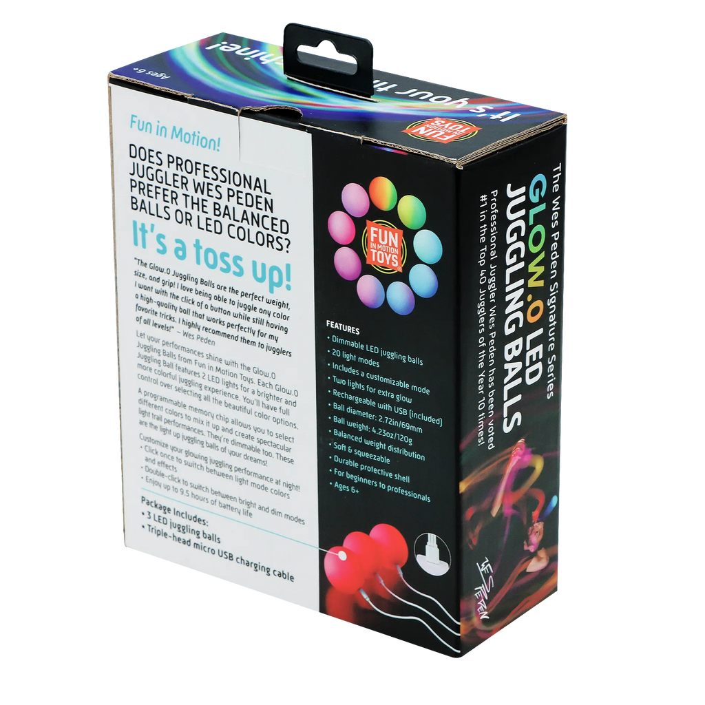 Wes Peden Glow.0 Juggling Balls - Fun Pick