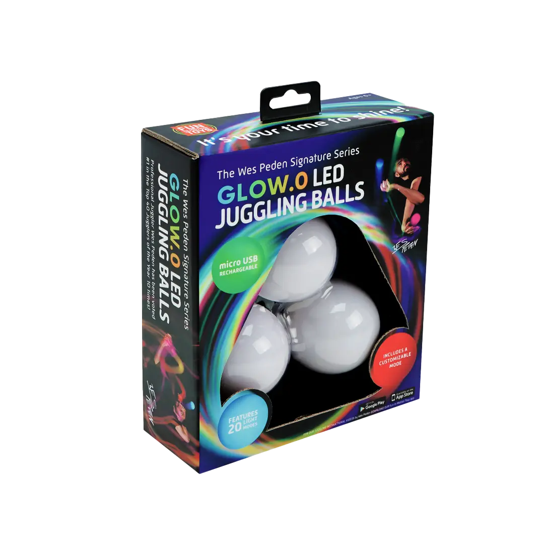 Wes Peden Glow.0 Juggling Balls - Fun Pick