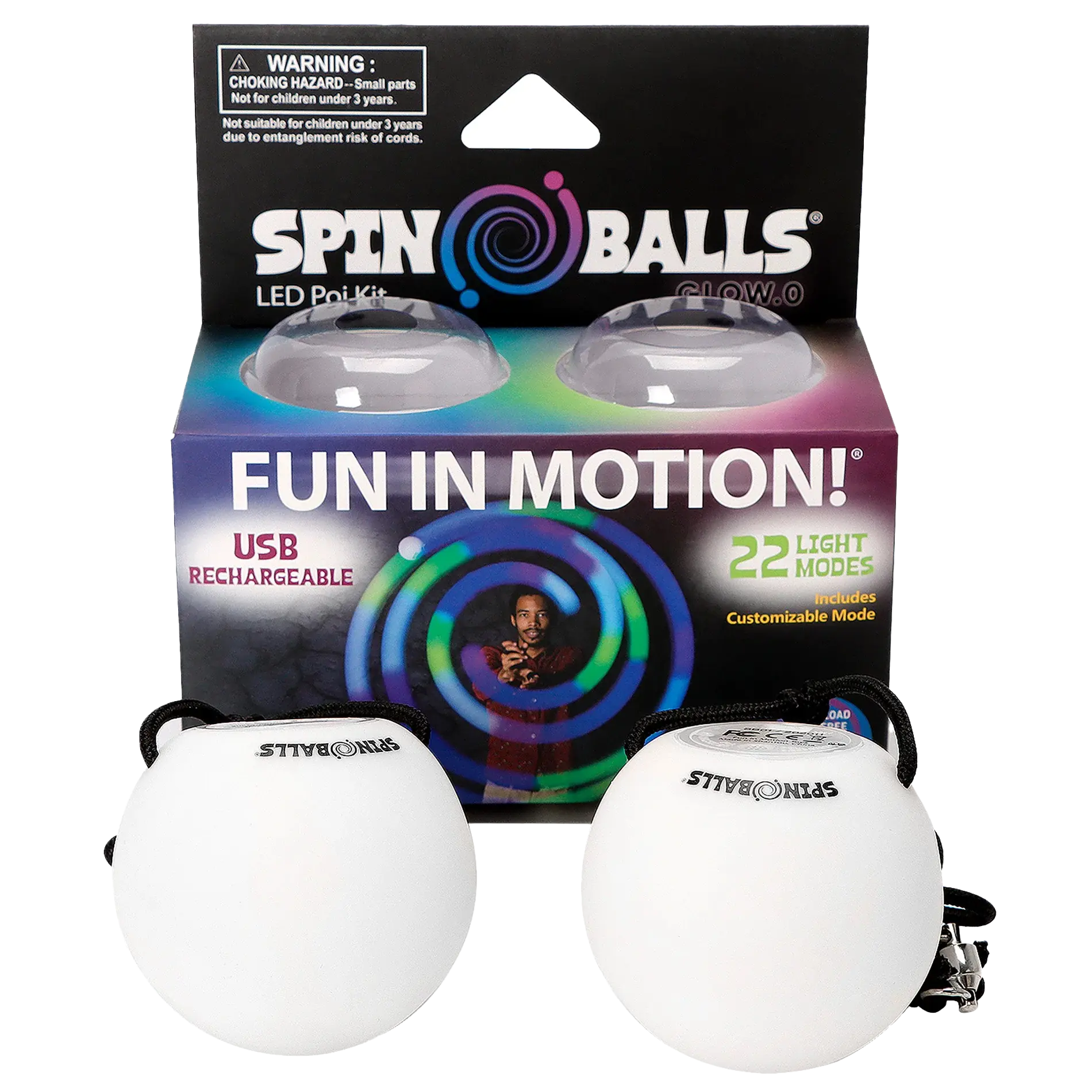 Glow. 0 LED Rechargeable Poi Set - Glow Skill