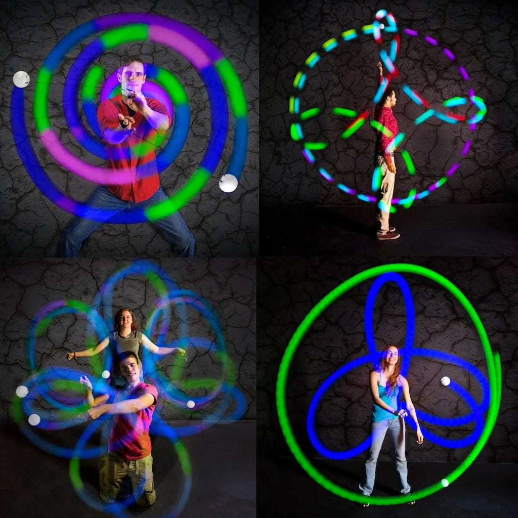 Glow. 0 LED Rechargeable Poi Set - Glow Skill